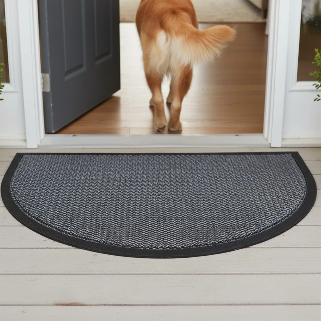 Muddy Mat® Semi-Circle Meshy Door Mat, Quick-Dry Dirt Trapper