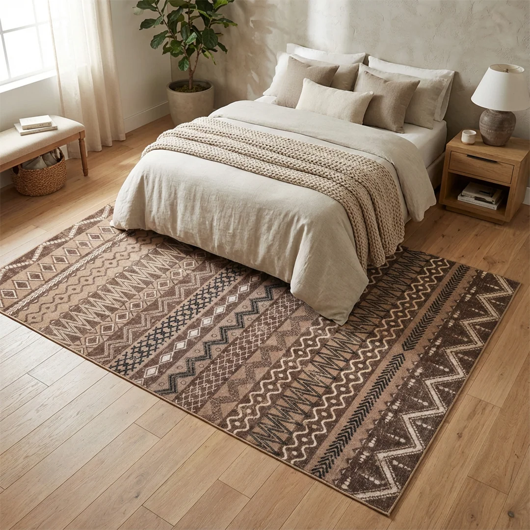 Nomad Pet Friendly Waterproof Foldable Area Rug by Muddy Carpet for Living Rooms and Bedrooms