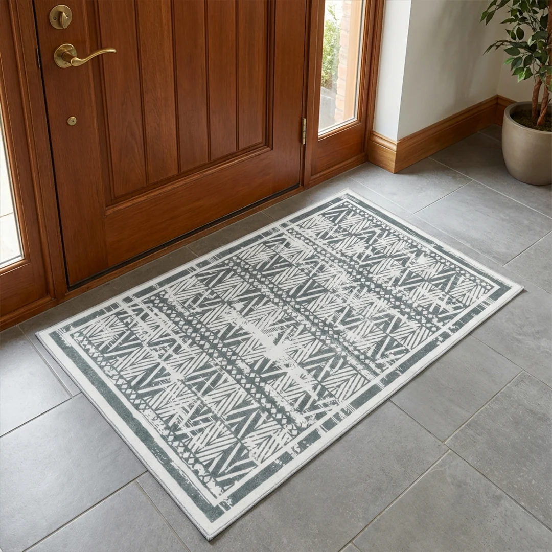 Muddy Carpet Zenith Washable Area Rug for Living Room and Bedroom