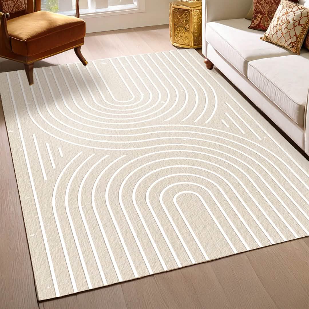 Maze Washable Area Rug by Muddy Carpet for Bedroom, Living Room and Dining Room