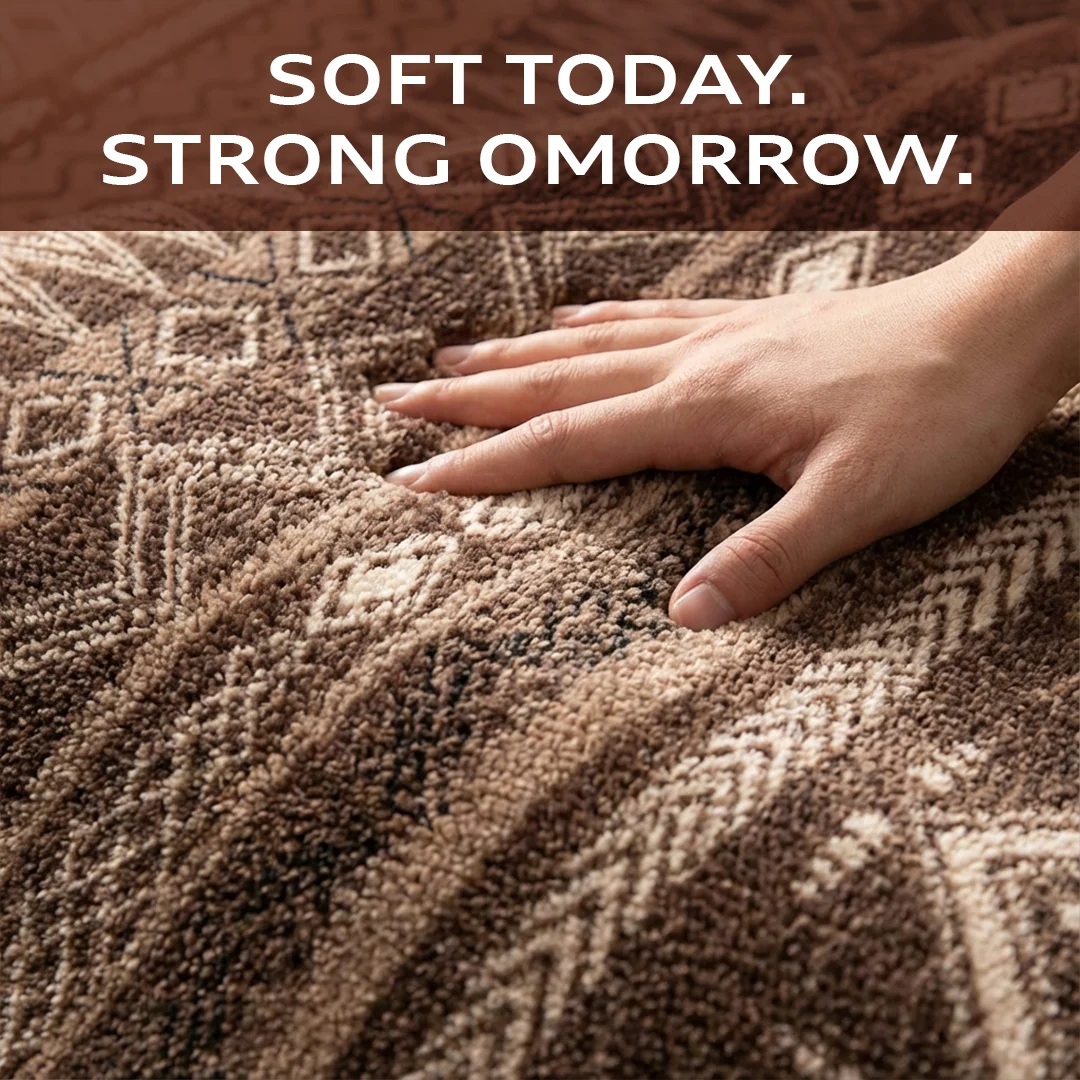 Nomad Pet Friendly Waterproof Foldable Area Rug by Muddy Carpet for Living Rooms and Bedrooms