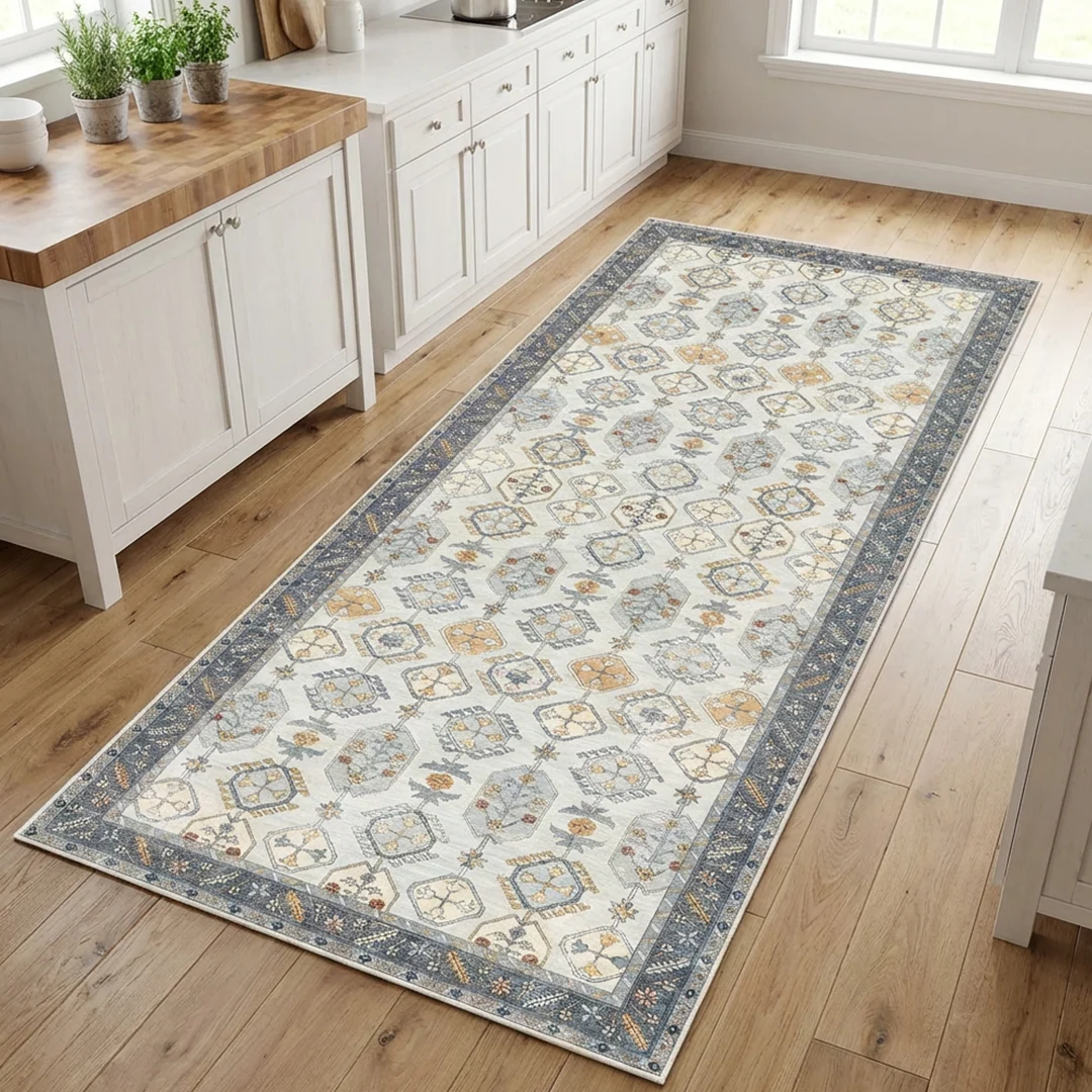 Muddy Carpet Celeste Washable Area Rug for Living Room, Bedroom and Dining Room