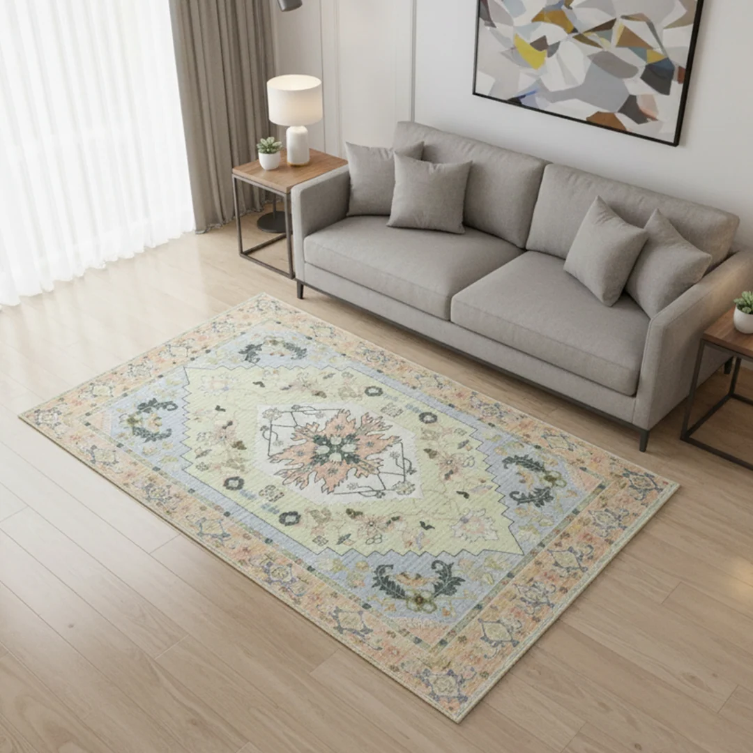 Alfombra lavable y antideslizante Sorrento de Muddy Carpet para sala de estar, dormitorio y comedor