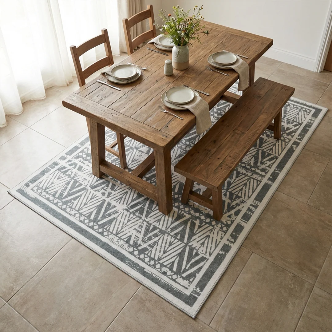 Muddy Carpet Zenith Washable Area Rug for Living Room and Bedroom