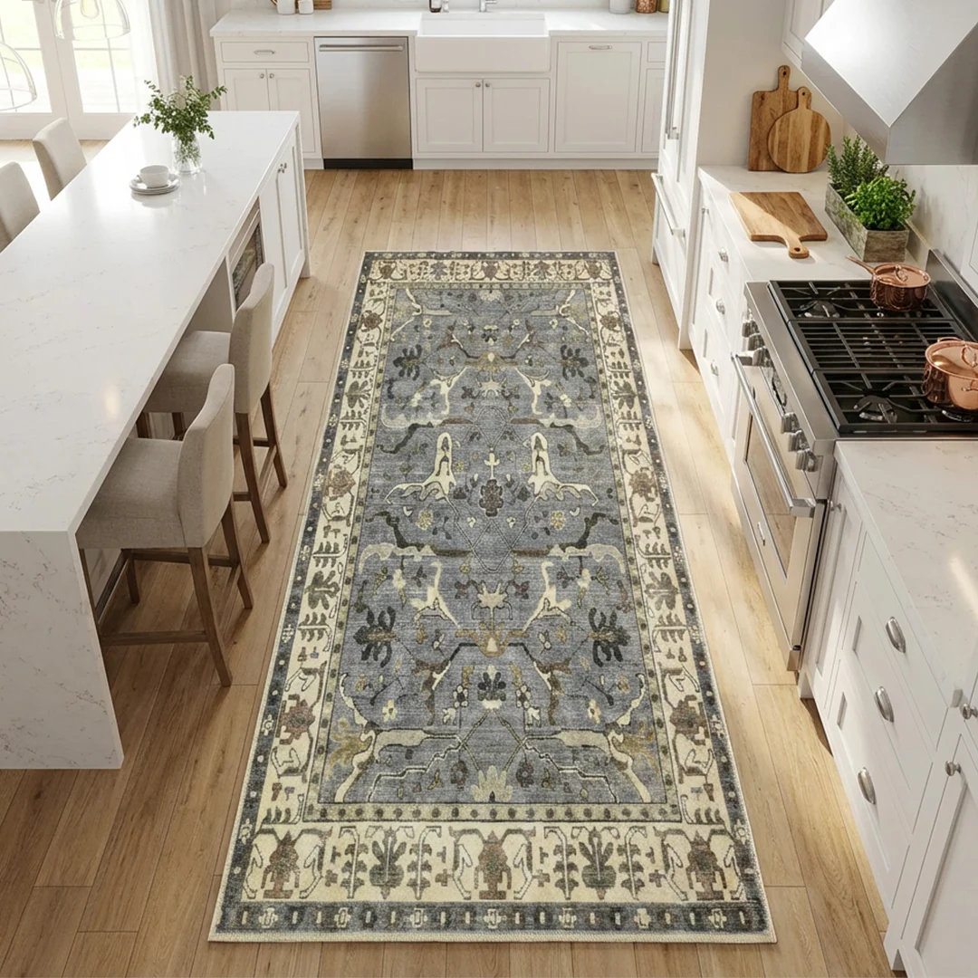 Muddy Carpet Duskfall Soft Low Pile Washable Area Rug for Living Room and Bedroom