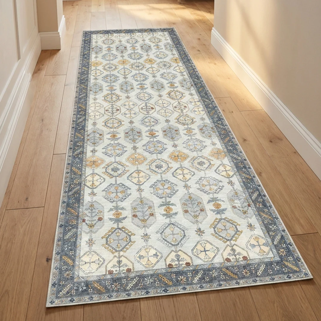 Muddy Carpet Celeste Washable Area Rug for Living Room, Bedroom and Dining Room