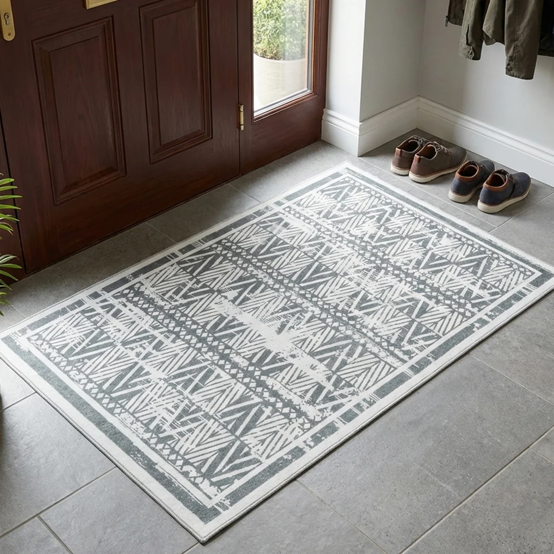 Muddy Carpet Zenith Washable Area Rug for Living Room and Bedroom