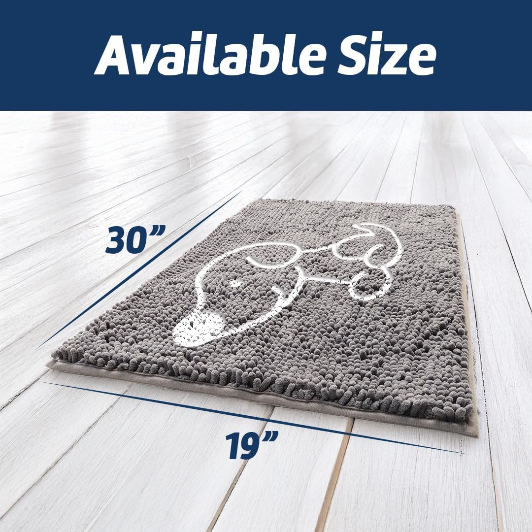 Embroidery Muddy Mat® Dog Lazy Luxurious Floor Mat