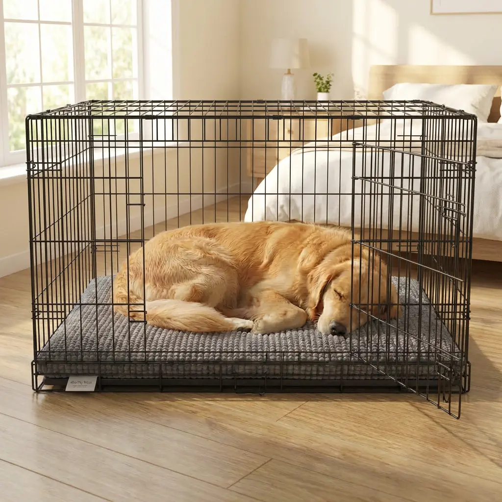 Puppy Pad Memory Foam Crate Bed in Three Sizes