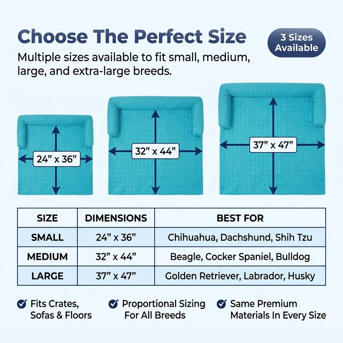 Muddy Mat® Ice Silk kjølende hundeseng med ortopedisk memory foam og bolsterkant, selvkjølende pustende kjæledyrsofa-seng, ekstra bred sofebeskyttelse, sklisikker, avtakbar og maskinvaskbar