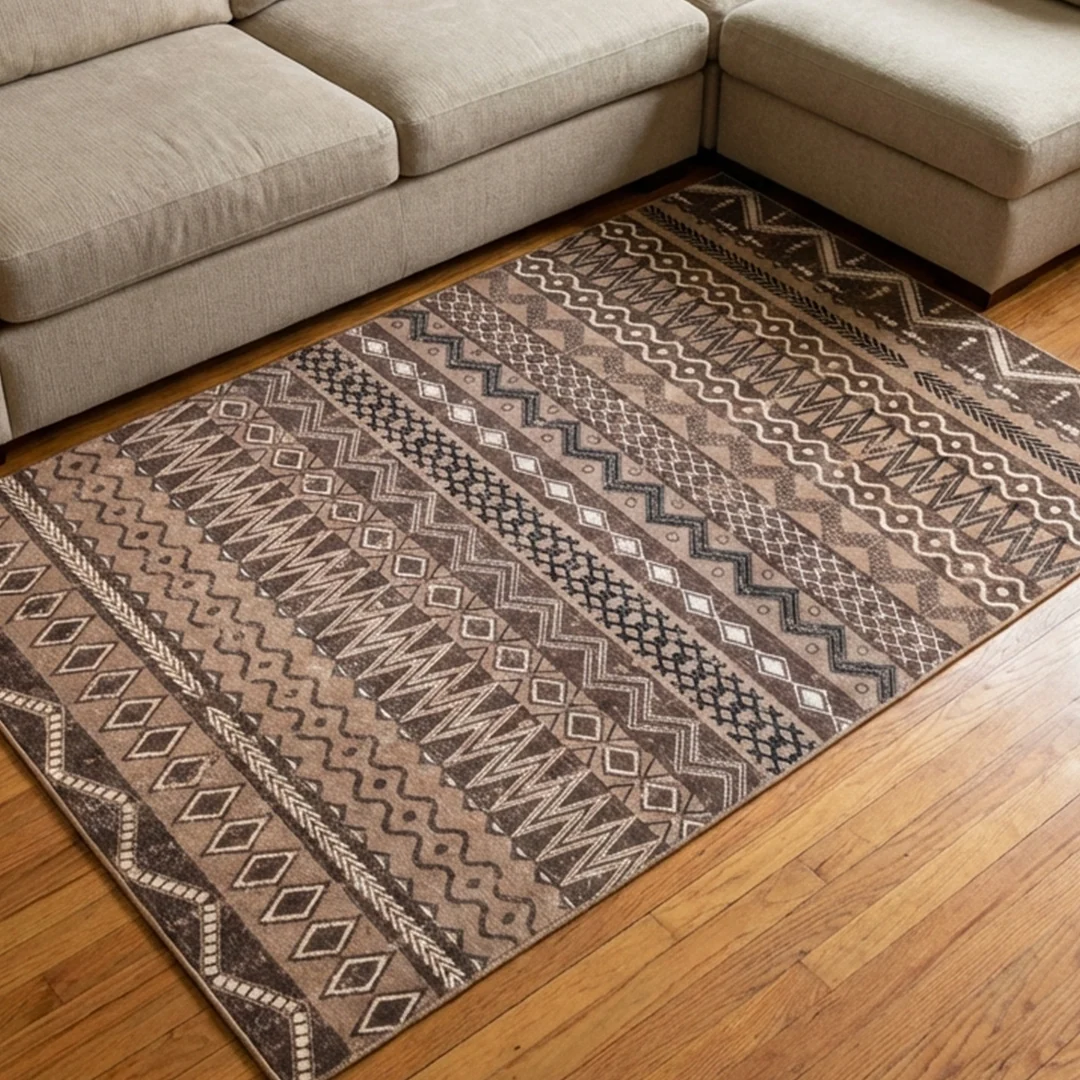 Nomad Pet Friendly Waterproof Foldable Area Rug by Muddy Carpet for Living Rooms and Bedrooms