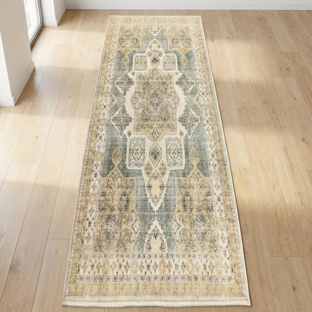 Monarch Pet Friendly Washable Area Rug for Dining Room
