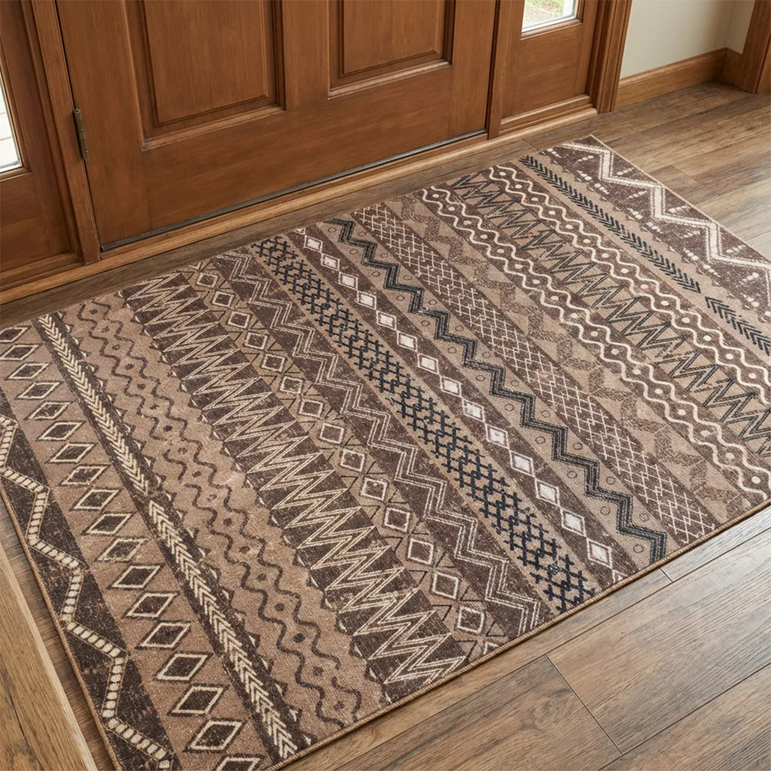 Nomad Pet Friendly Waterproof Foldable Area Rug by Muddy Carpet for Living Rooms and Bedrooms