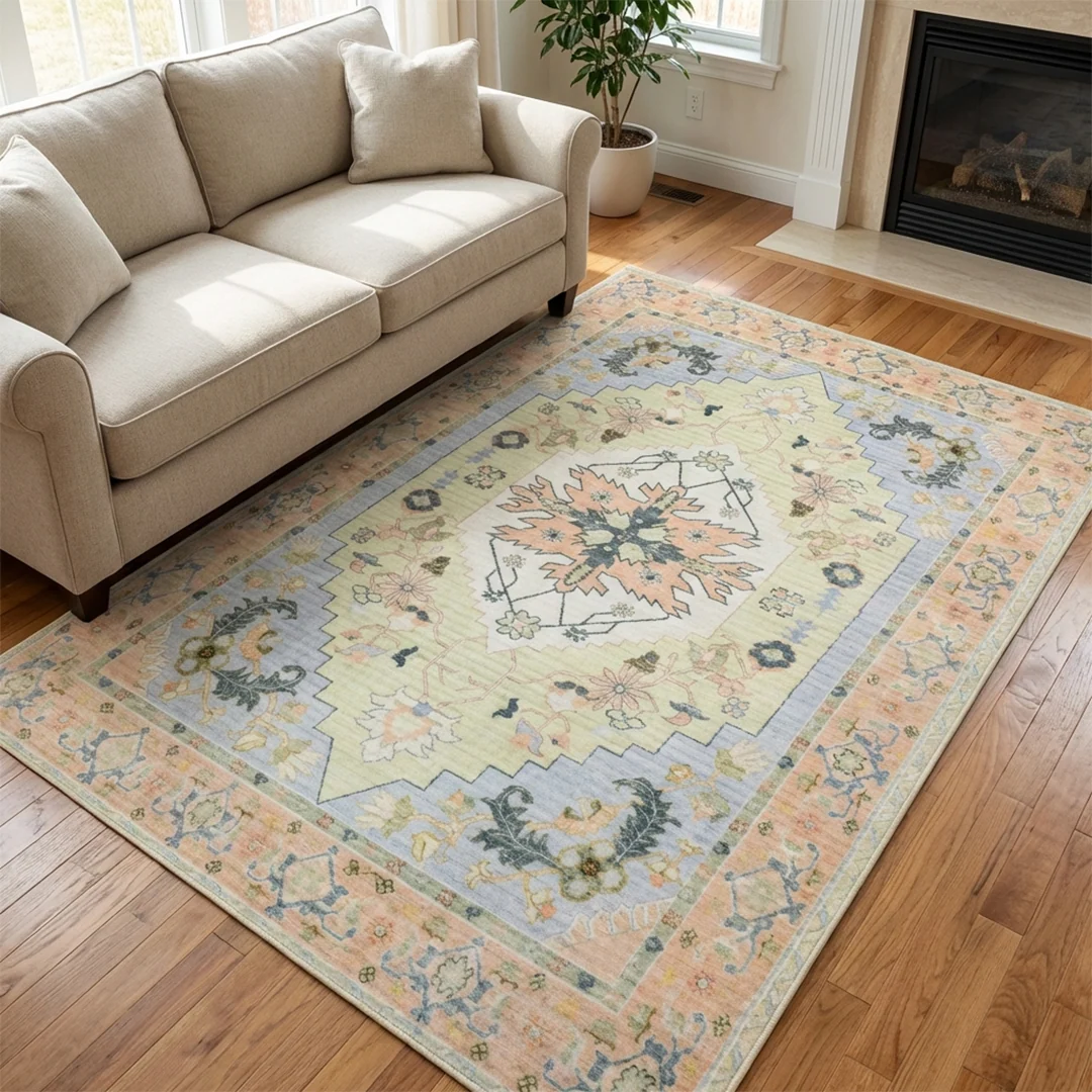 Alfombra lavable y antideslizante Sorrento de Muddy Carpet para sala de estar, dormitorio y comedor