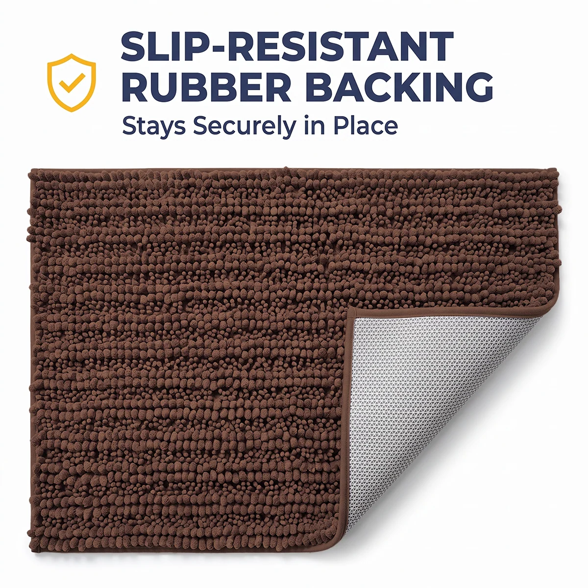 Muddy Mat® DuoMax Hundedørmatte for sølete poter – Absorberende matte med to teksturer chenille inngangsmatte Muddy Carpet®, mikrofiber hurtigtørkende, sklisikker maskinvaskbar innendørsmatte
